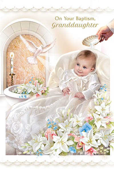 GREETING CARD GRANDDAUGHTER BAPTISM Faith Gifts and Cards